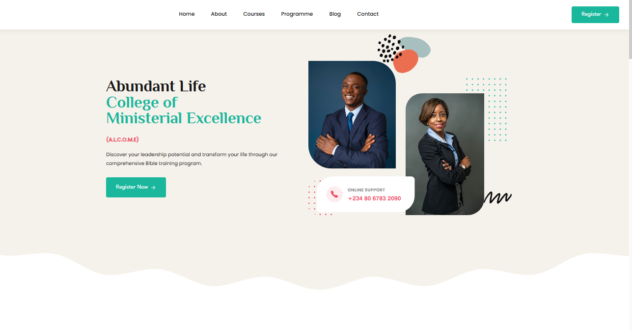 Website Design Bible College